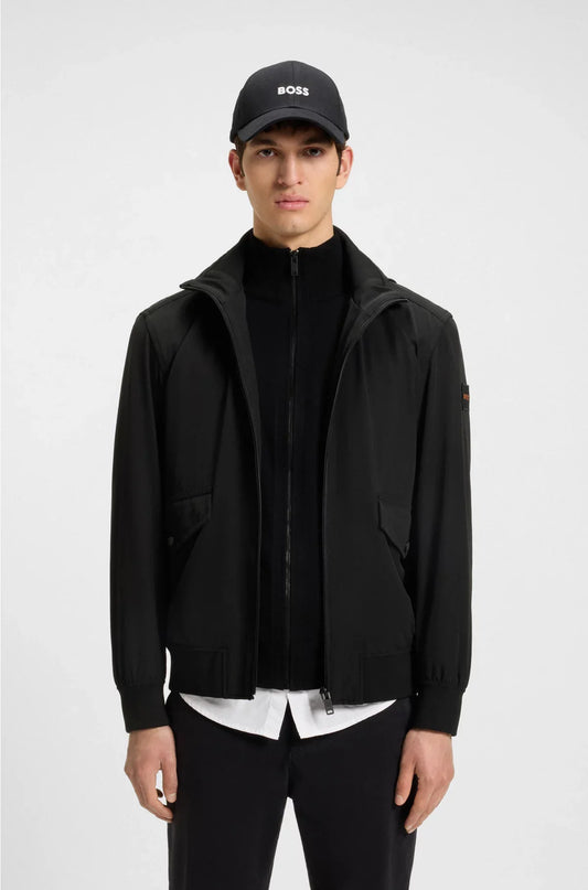 BOMBER AVIATORE IDROREPELLENTE CON CAPPUCCIO RIPIEGABILE