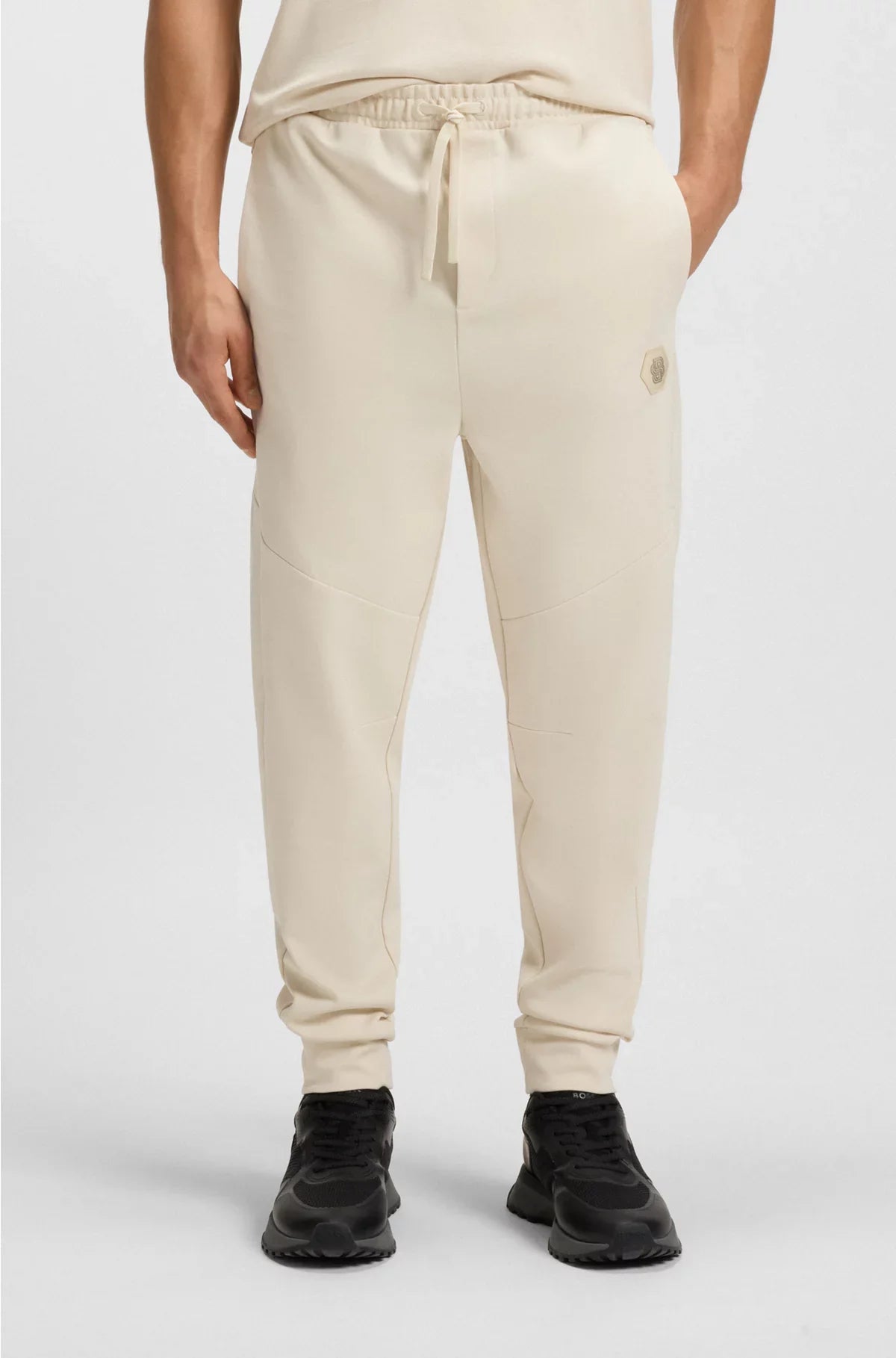 COTTON-BLEND TRACKSUIT BOTTOMS WITH DOUBLE B MONOGRAM
