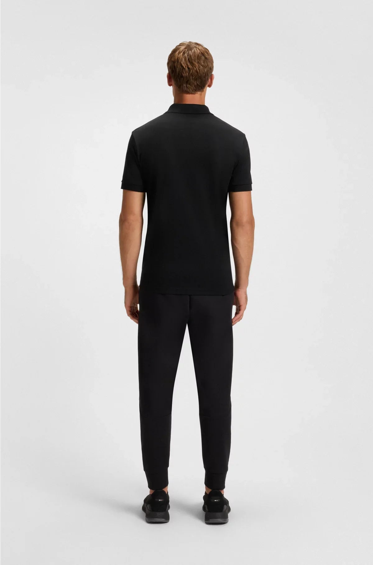 PIMA-COTTON POLO SHIRT WITH DOUBLE B MONOGRAM