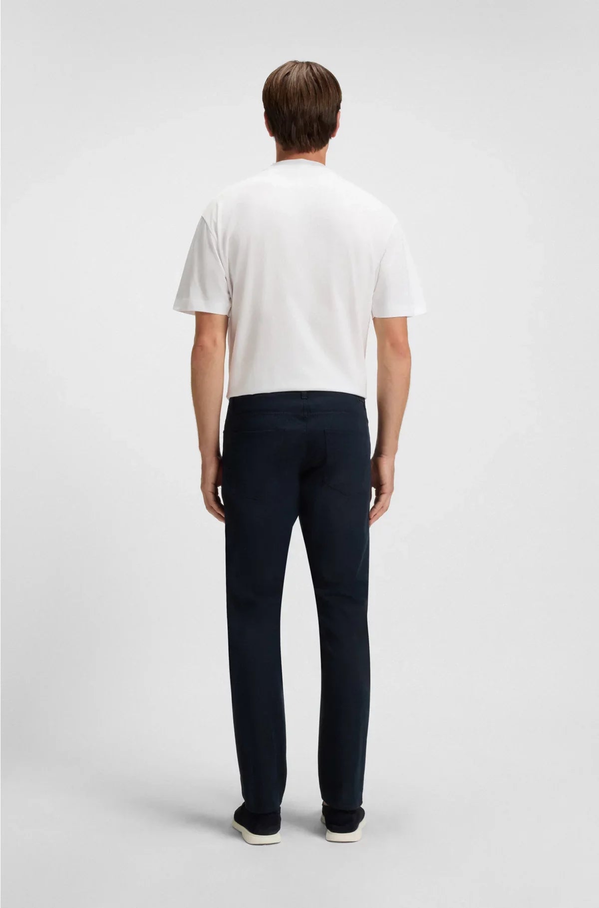 PANTALONI SLIM-FIT IN TWILL DI MISTO COTONE MODELLO DELAWARE