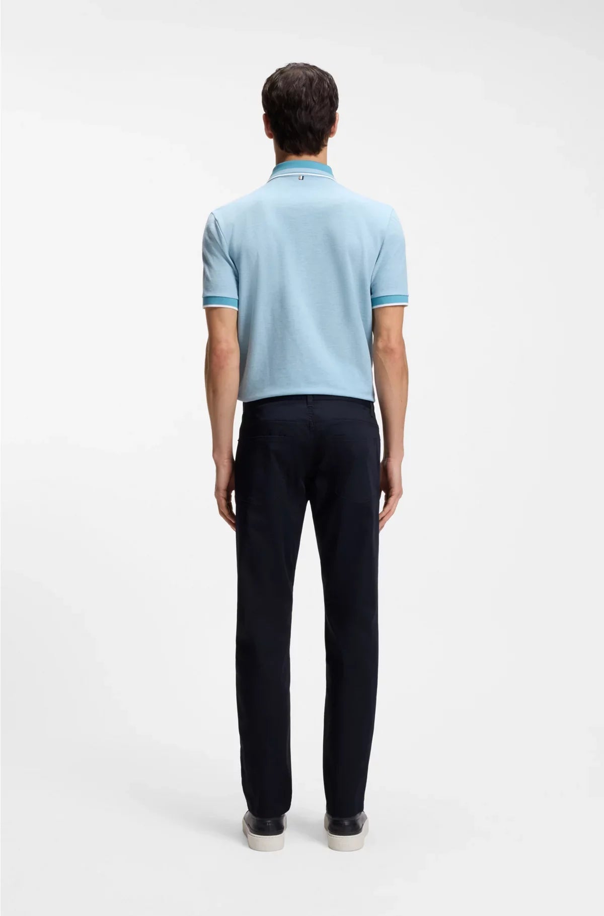 MAINE REGULAR-FIT TROUSERS IN COTTON-BLEND SATIN