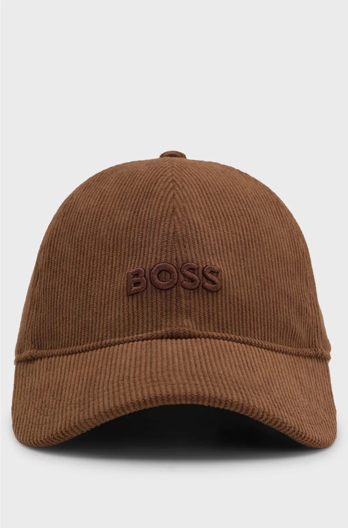 CORDUROY CAP WITH EMBROIDERED LOGO