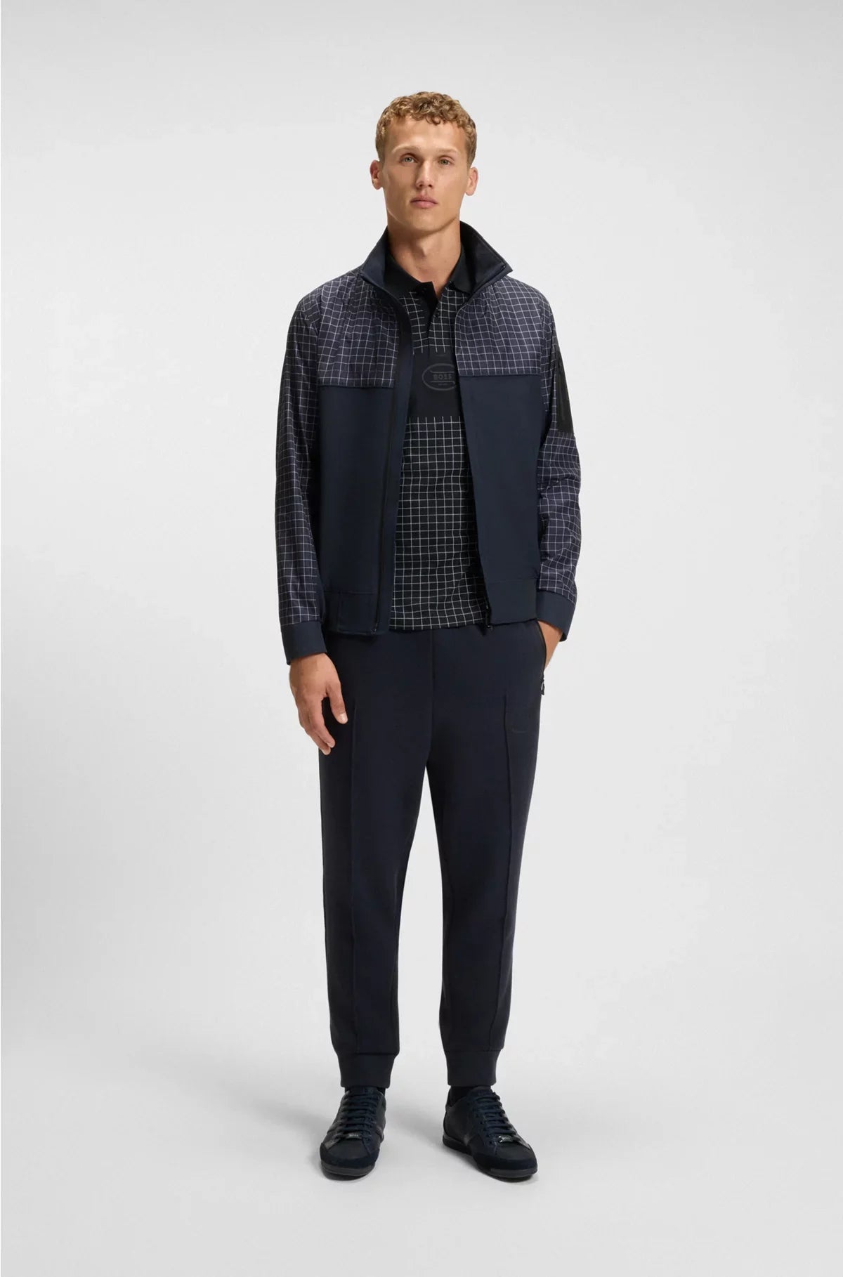 REGULAR-FIT POLO SHIRT IN LIGHTWEIGHT CHECKED PIMA COTTON
