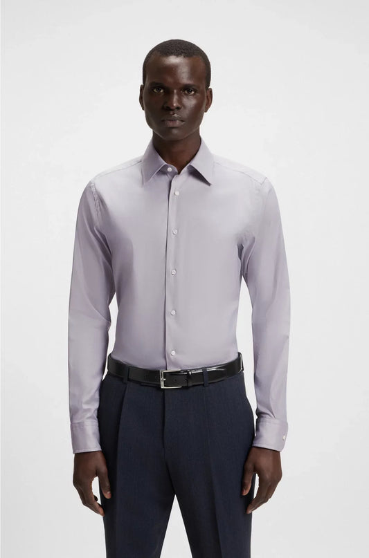CAMICIA SLIM-FIT IN MISTO COTONE ITALIANO