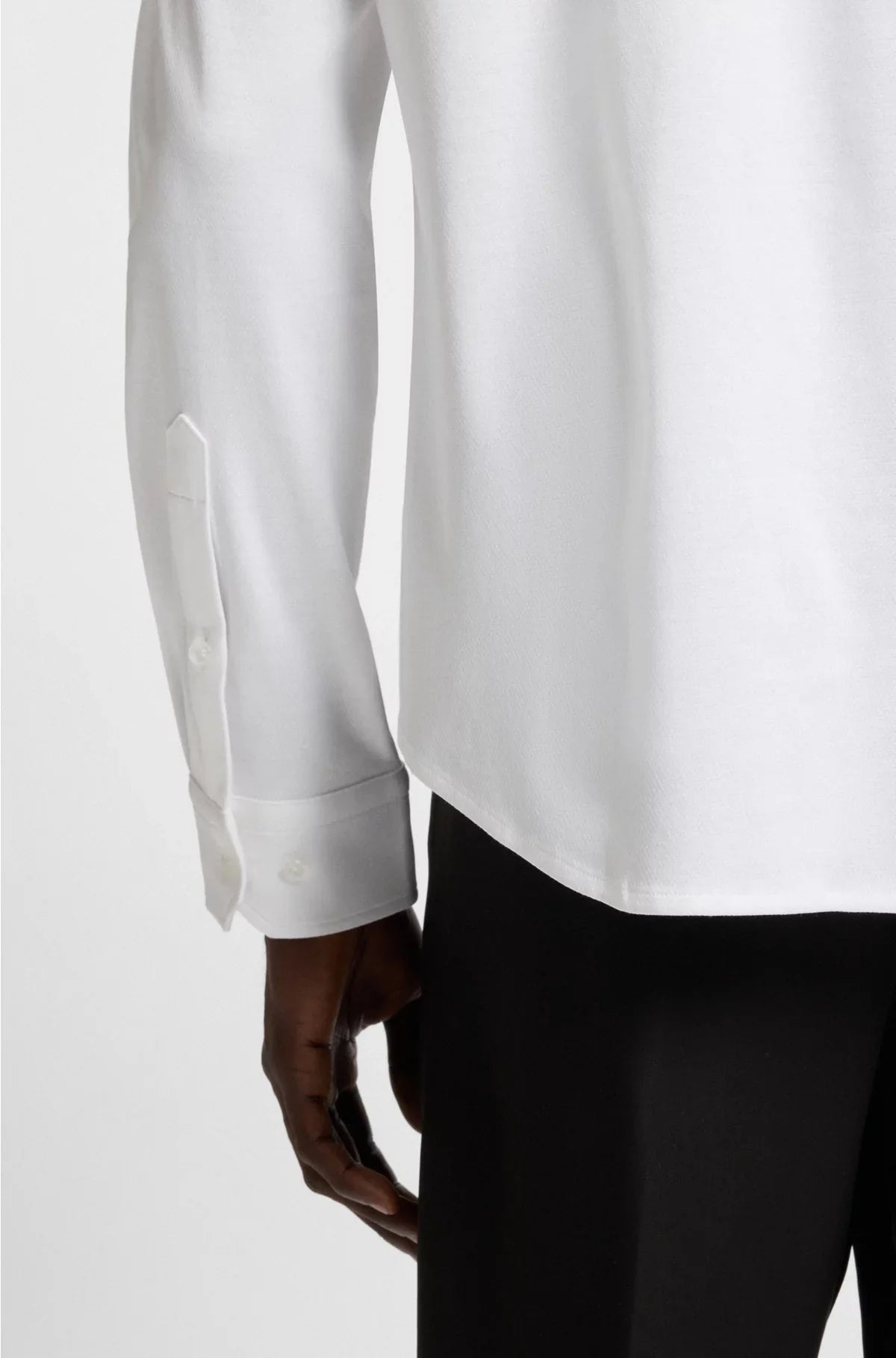 REGULAR-FIT SHIRT IN DYNAMIC COTTON JERSEY