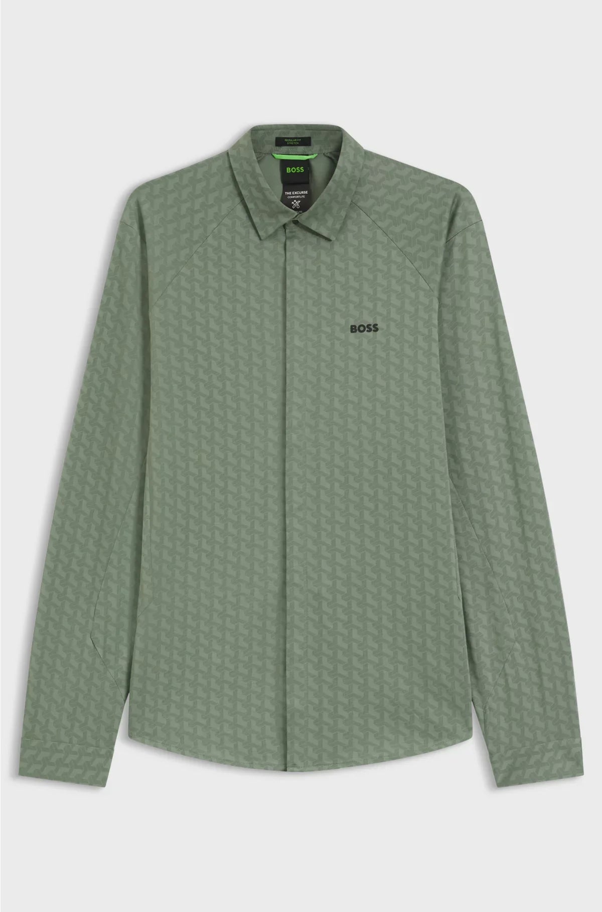 REGULAR-FIT SHIRT IN KNITTED COTTON PIQUE
