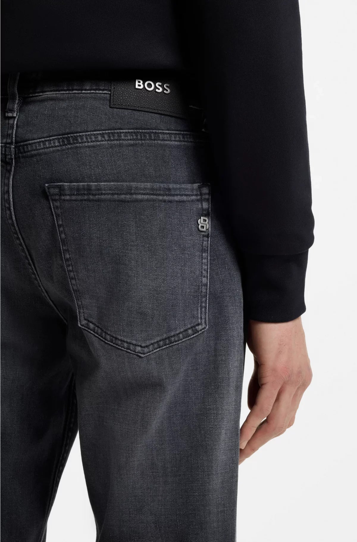 MAINE REGULAR-FIT JEANS IN GREY ITALIAN DENIM