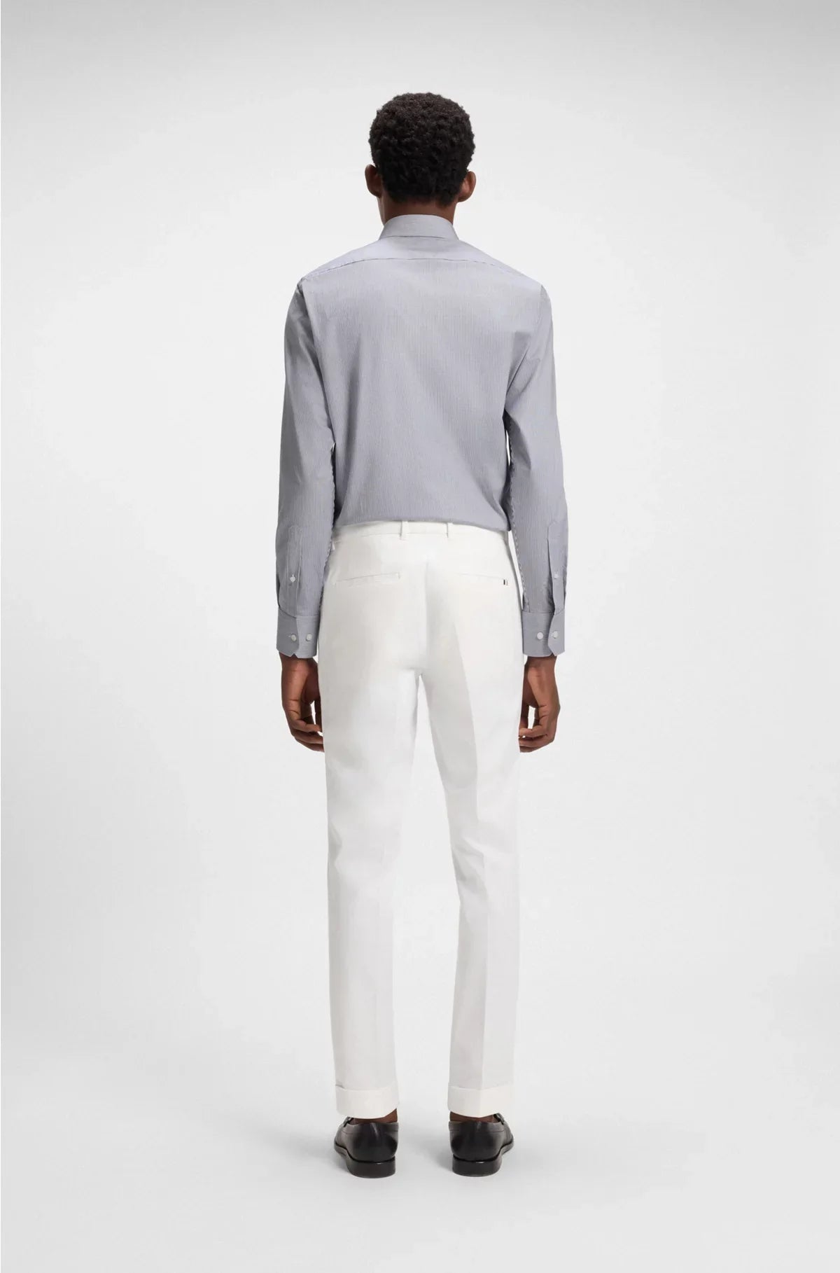 REGULAR-FIT SHIRT IN EASY-IRON STRETCH-COTTON TWILL