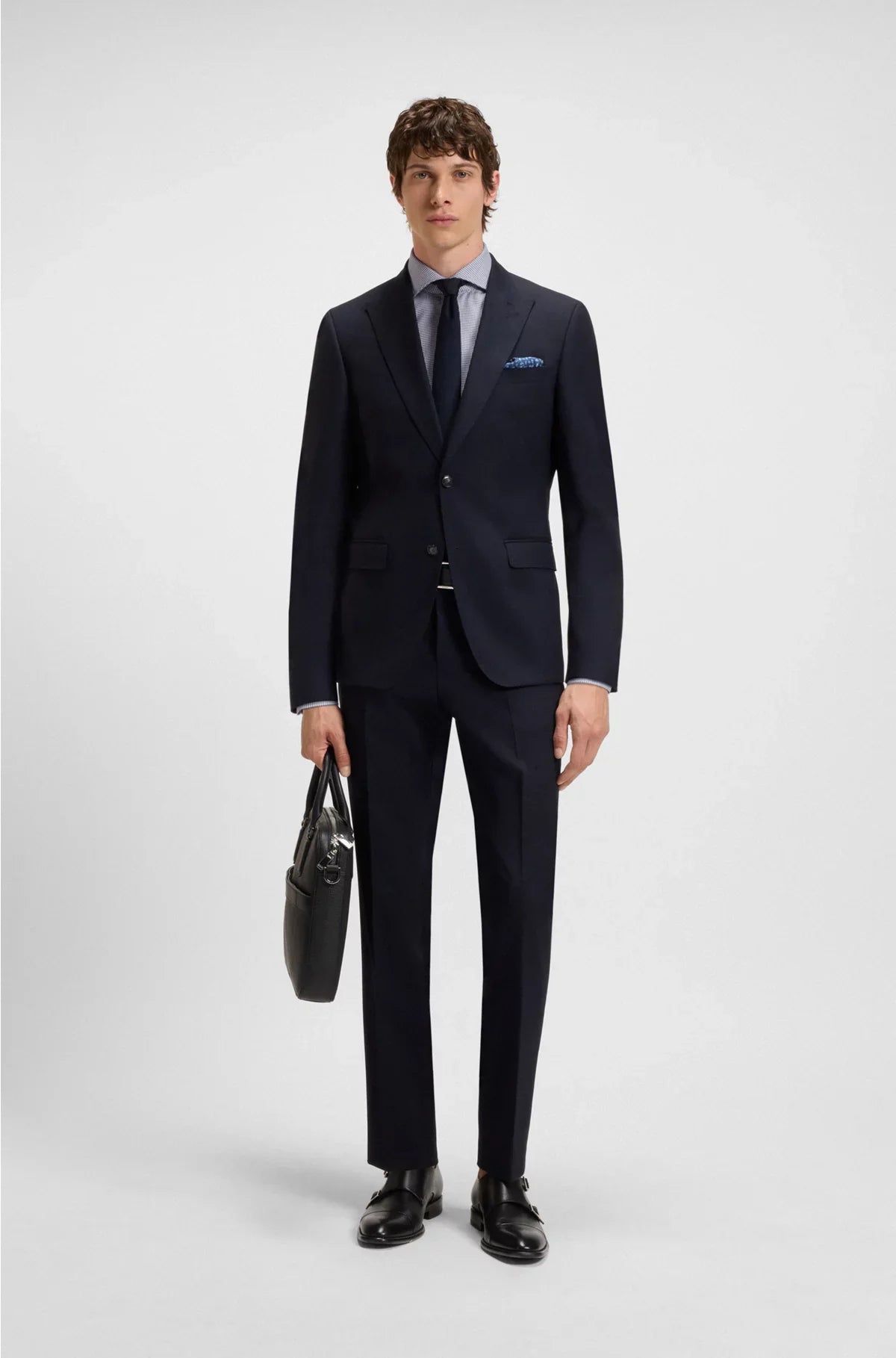 SLIM-FIT SHIRT IN STRUCTURED COTTON