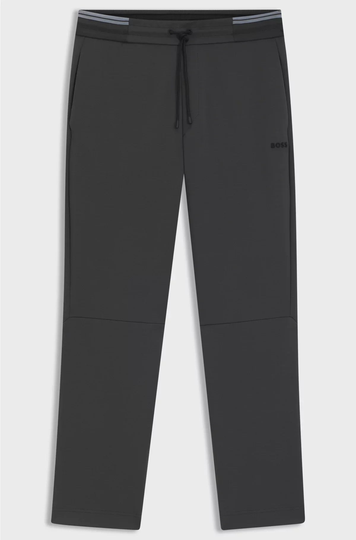 COTTON-BLEND TRACKSUIT BOTTOMS WITH STRIPED WAISTBAND