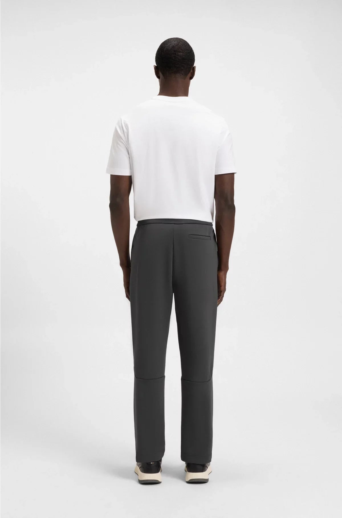 COTTON-BLEND TRACKSUIT BOTTOMS WITH STRIPED WAISTBAND