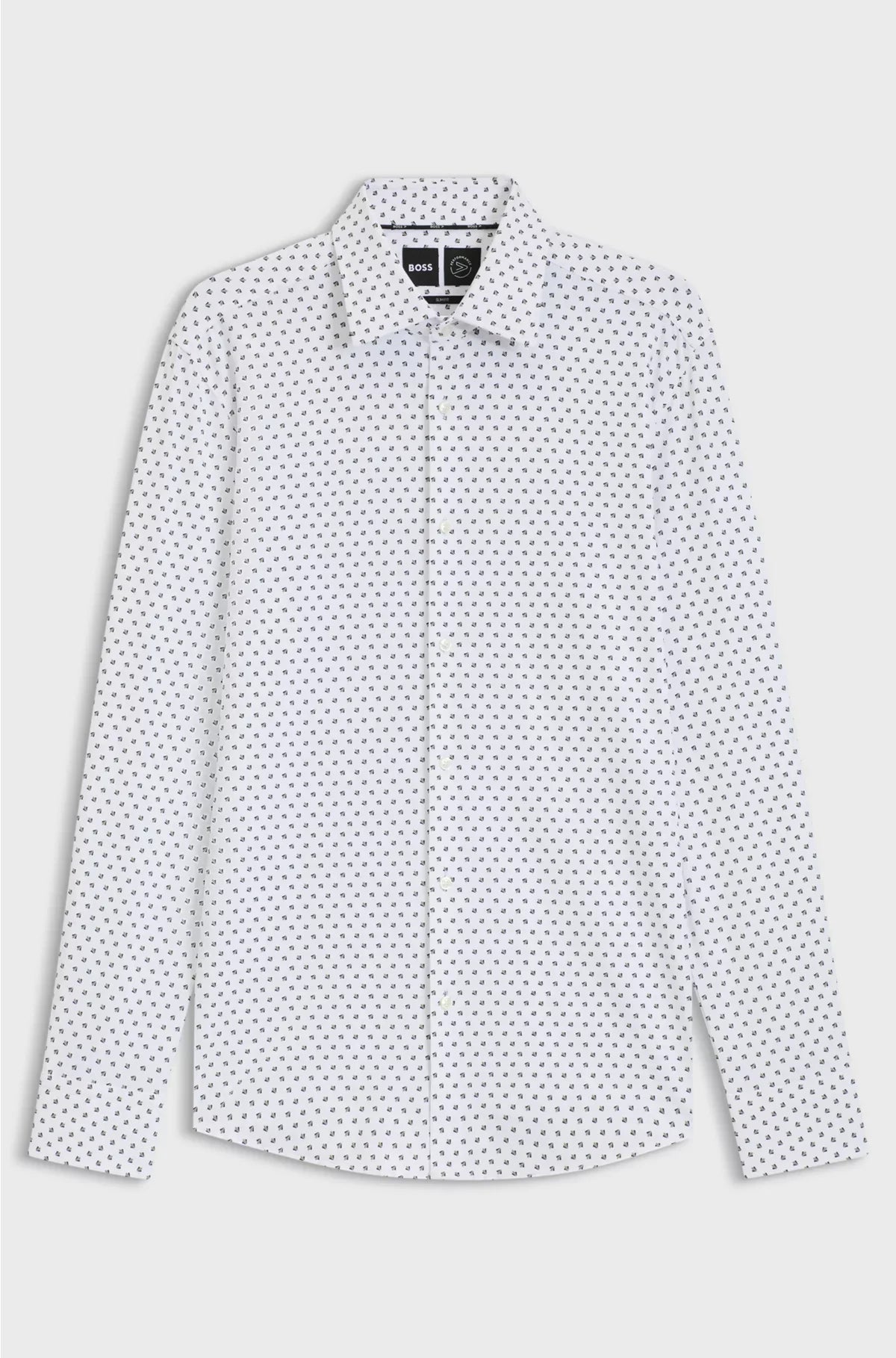 CAMICIA SLIM-FIT IN TESSUTO PERFORMANCE-STRETCH DI PRODUZIONE ITALIANA