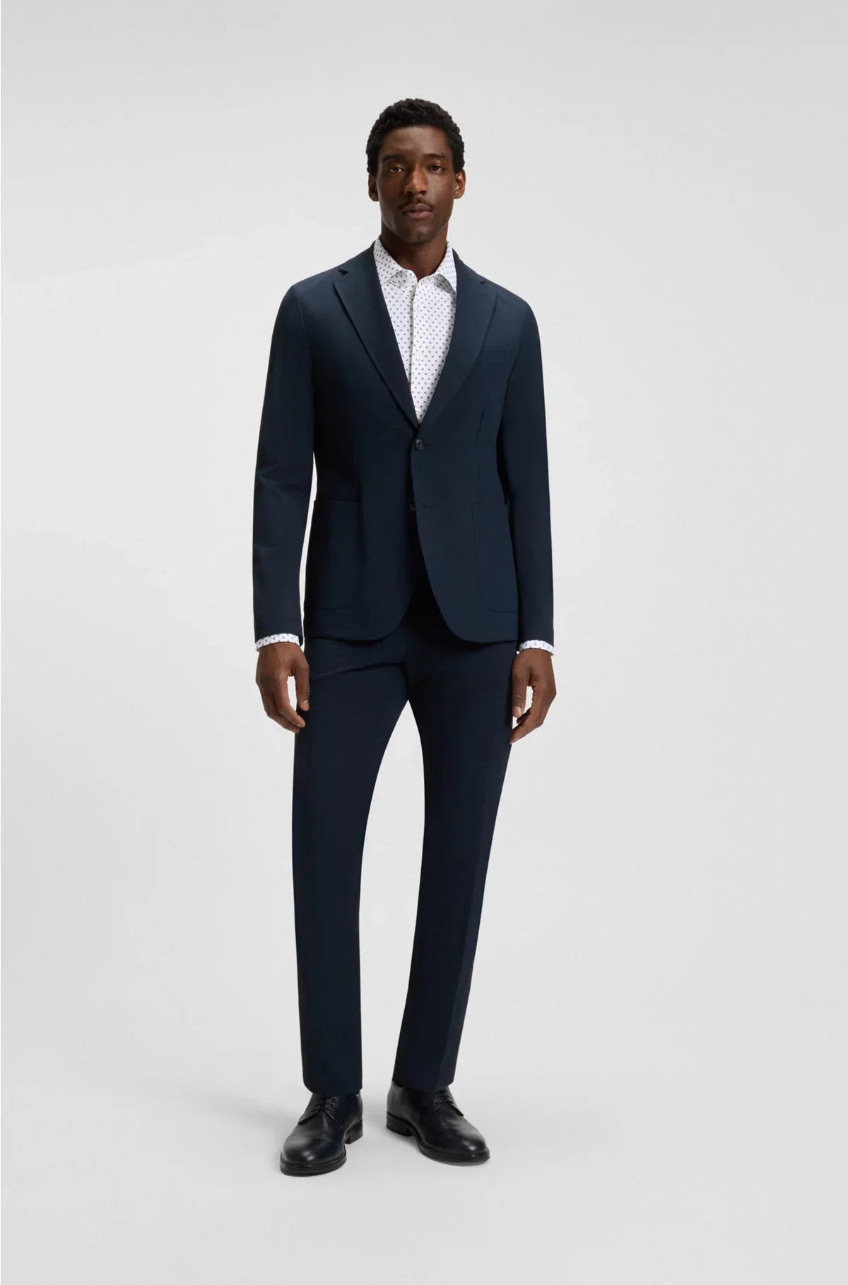 CAMICIA SLIM-FIT IN TESSUTO PERFORMANCE-STRETCH DI PRODUZIONE ITALIANA