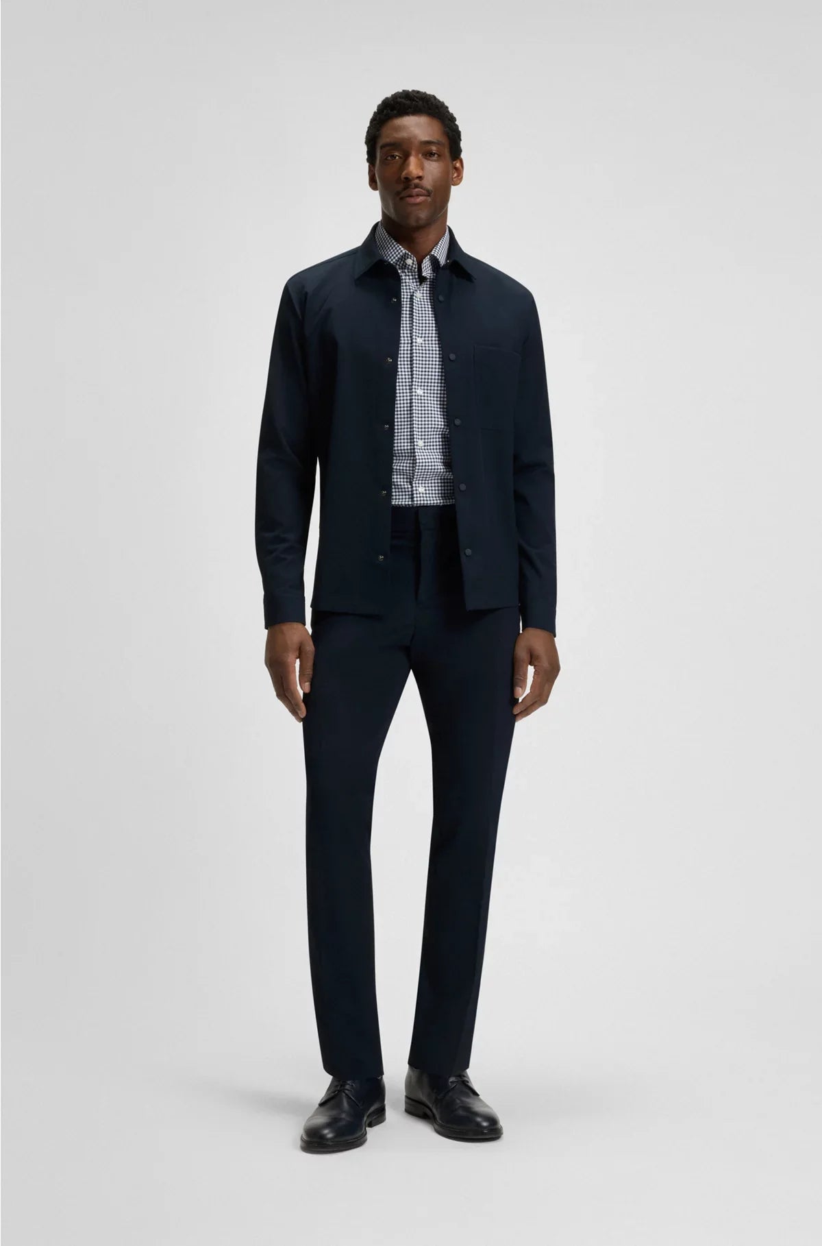 RELAXED-FIT OVERSHIRT IN PERFORMANCE-STRETCH TWILL