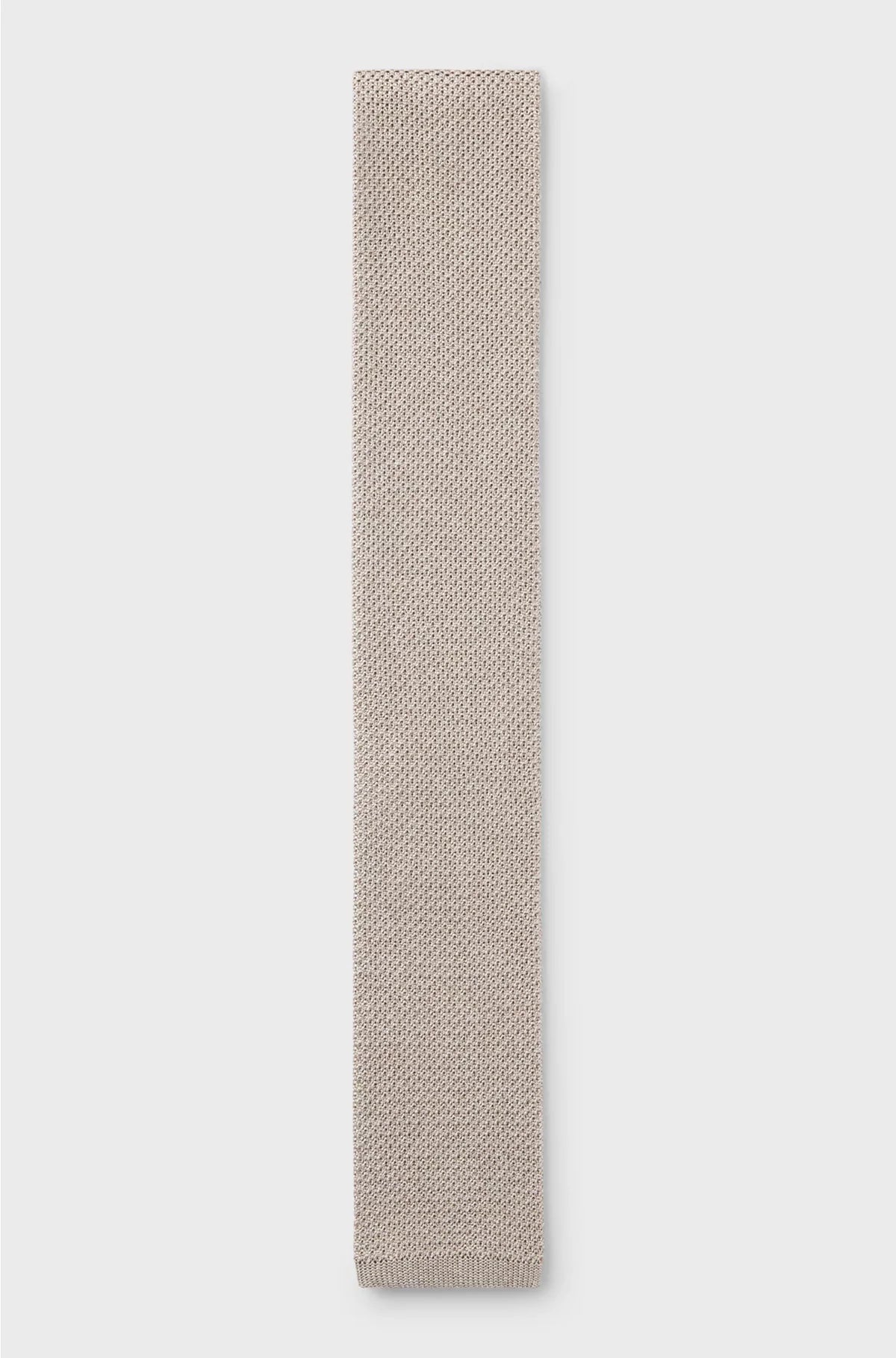 SILK TIE WITH PIQUE KNIT