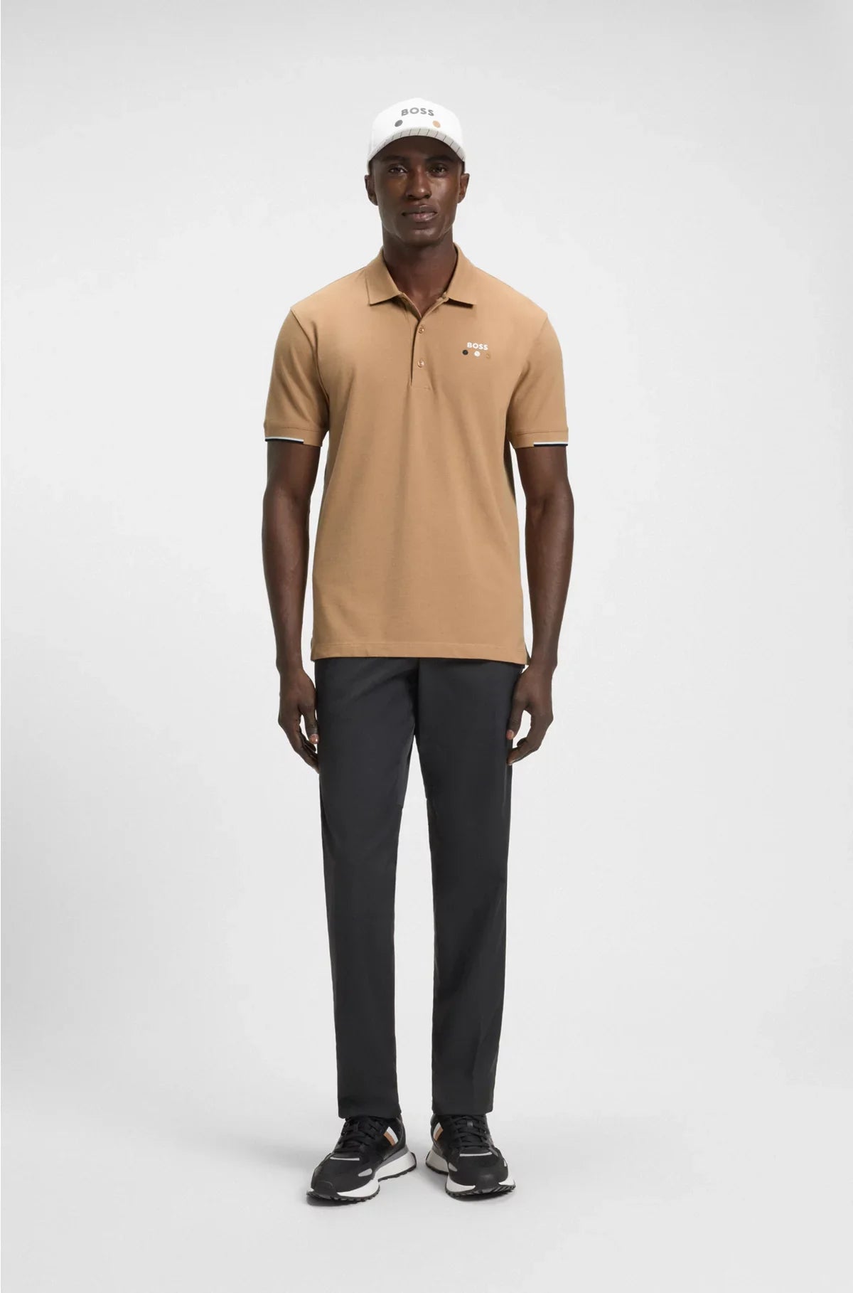 ACTIVE PADDY MERCERISED-COTTON POLO SHIRT WITH GRID TRIMS