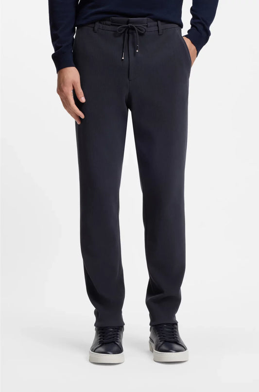 TAPERED-FIT TROUSERS IN A COTTON BLEND