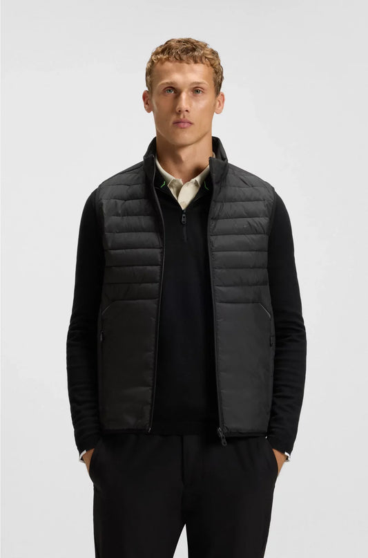 GILET IDROREPELLENTE CON DETTAGLI RIFLETTENTI DECORATIVI