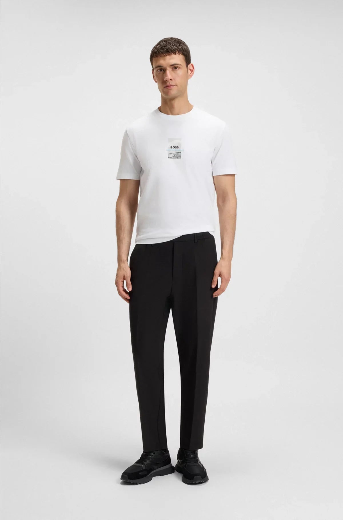 RELAXED-FIT T-SHIRT IN STRETCH COTTON WITH PHOTO PRINT