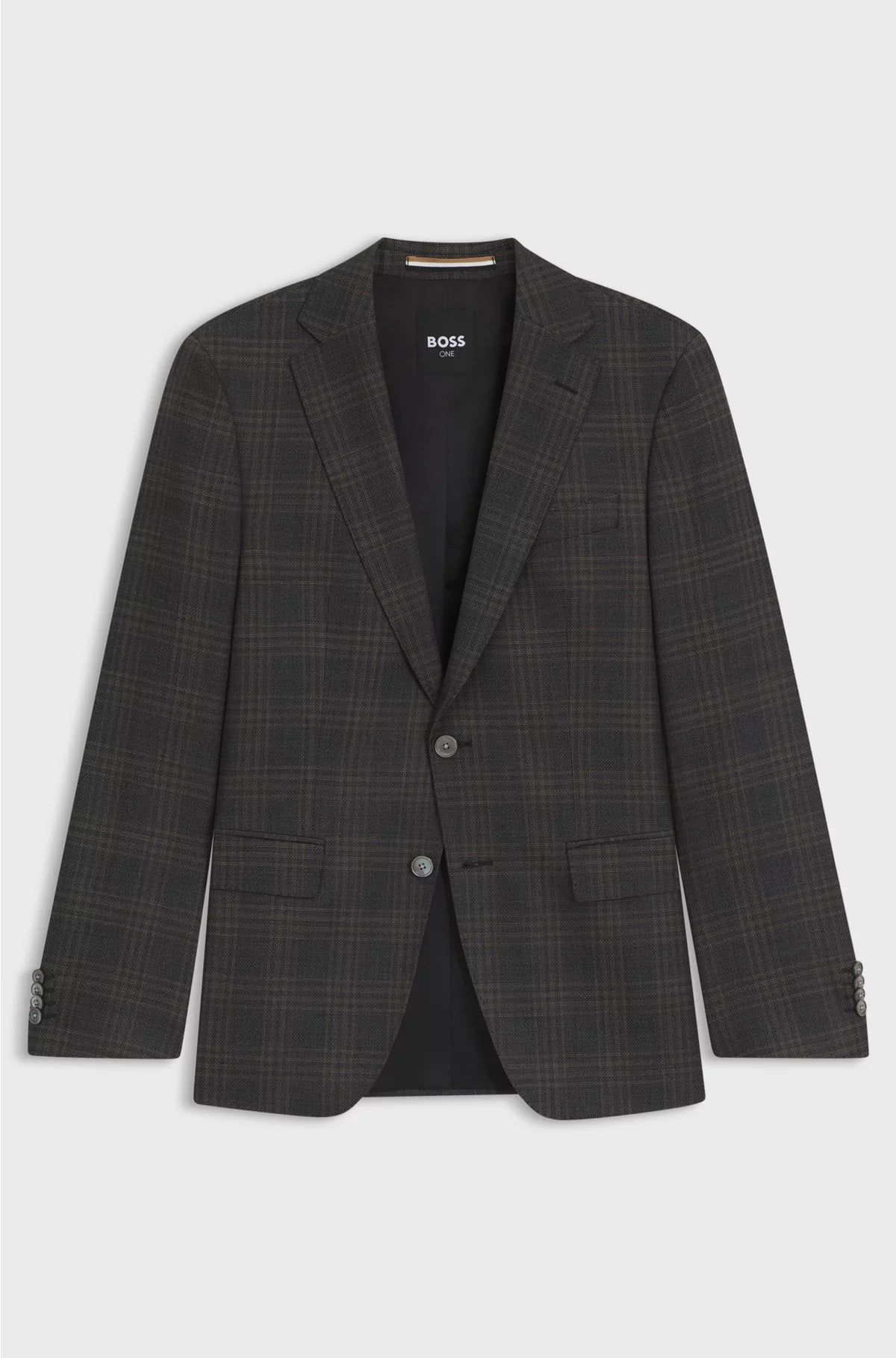 BLAZER SLIM FIT IN LANA VERGINE A QUADRI