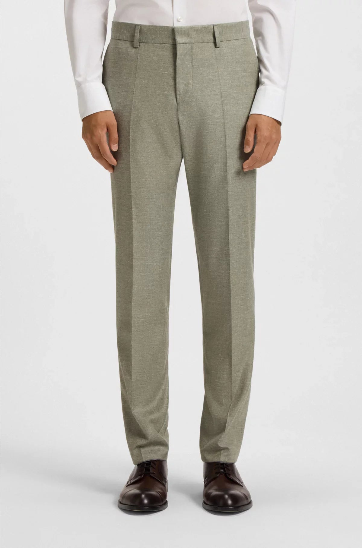 PANTALONI SLIM FIT IN TESSUTO ELASTICIZZATO FANTASIA