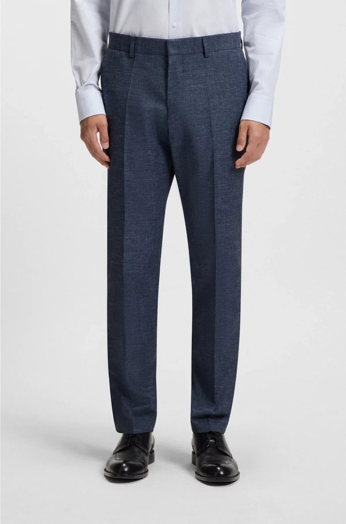 PANTALONI SLIM FIT IN TESSUTO ELASTICIZZATO FANTASIA