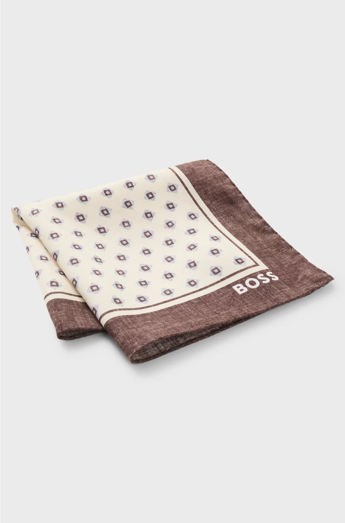 POCKET SQUARE WITH PRINT AND LOGO