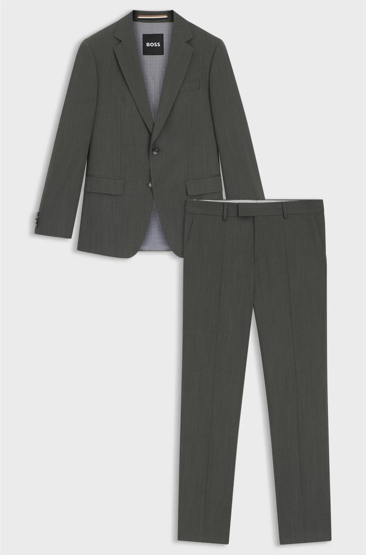 SLIM-FIT SUIT INMICRO-PATTERNED STRETCH FABRIC