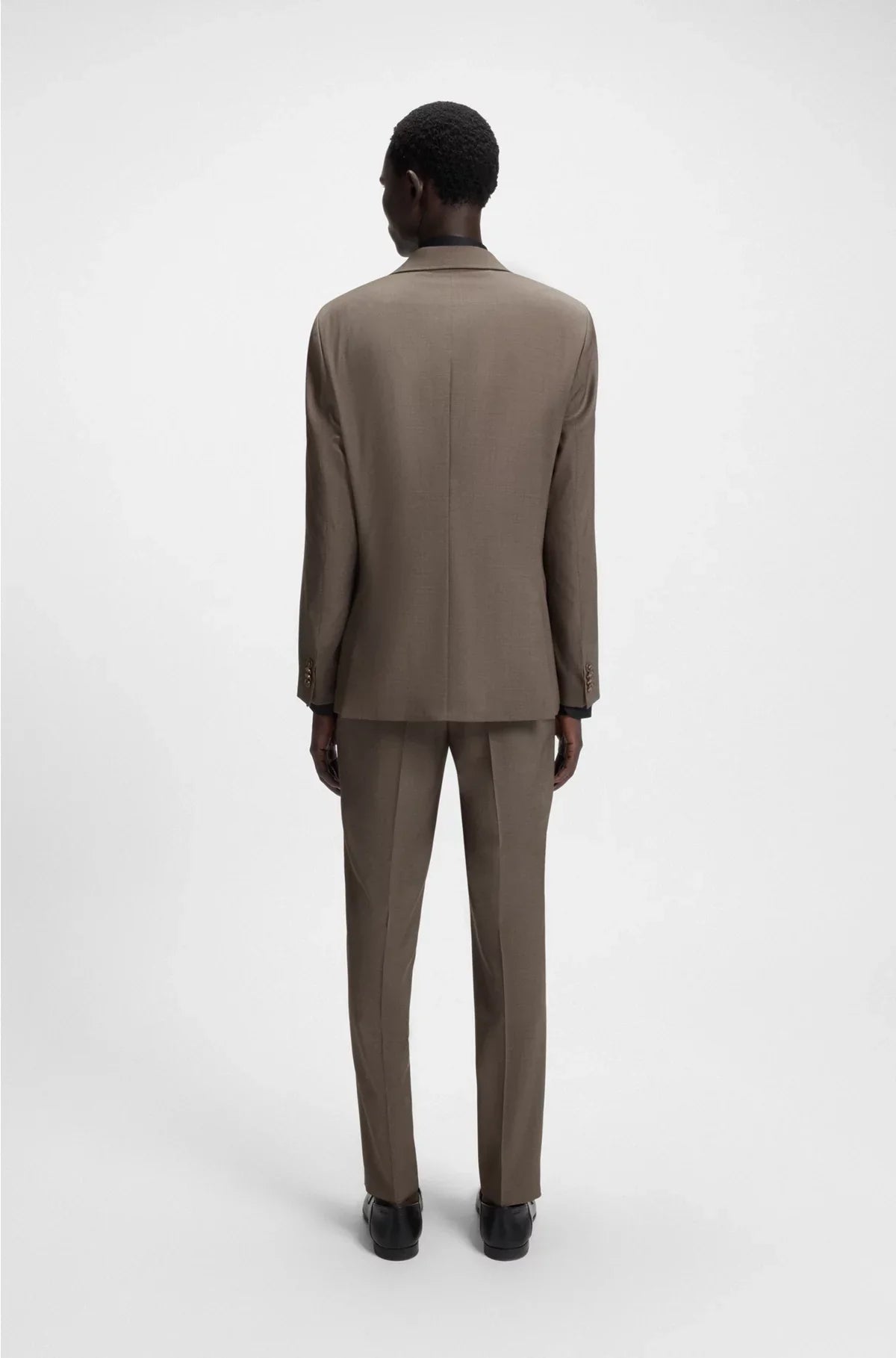 SLIM-FIT SUIT INMICRO-PATTERNED VIRGIN WOOL