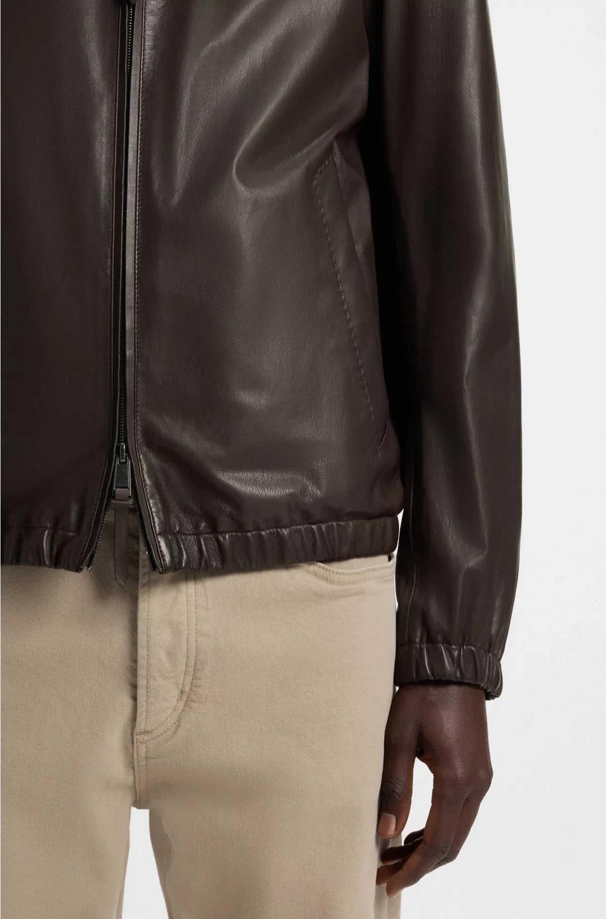 GIACCA REGULAR FIT IN PELLE NAPPA