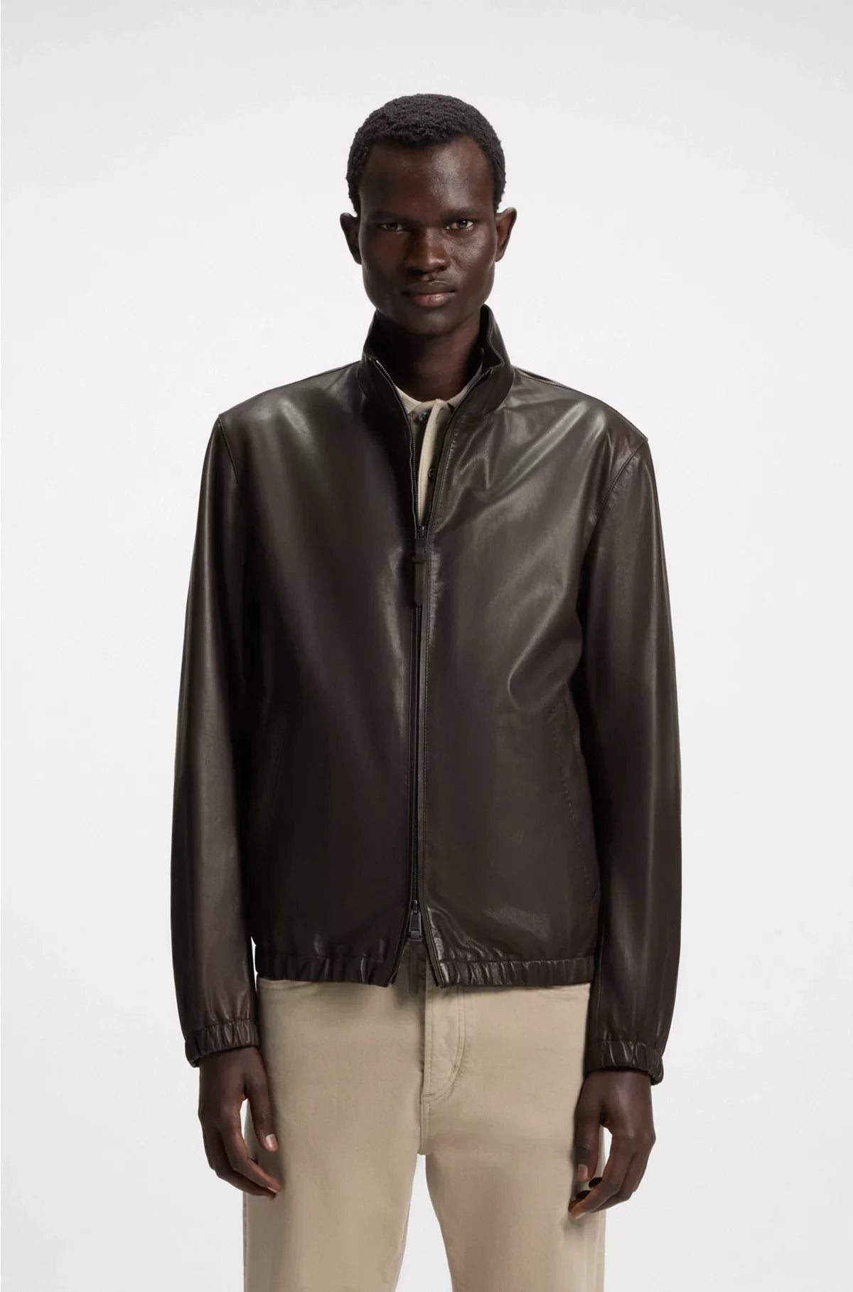 GIACCA REGULAR FIT IN PELLE NAPPA