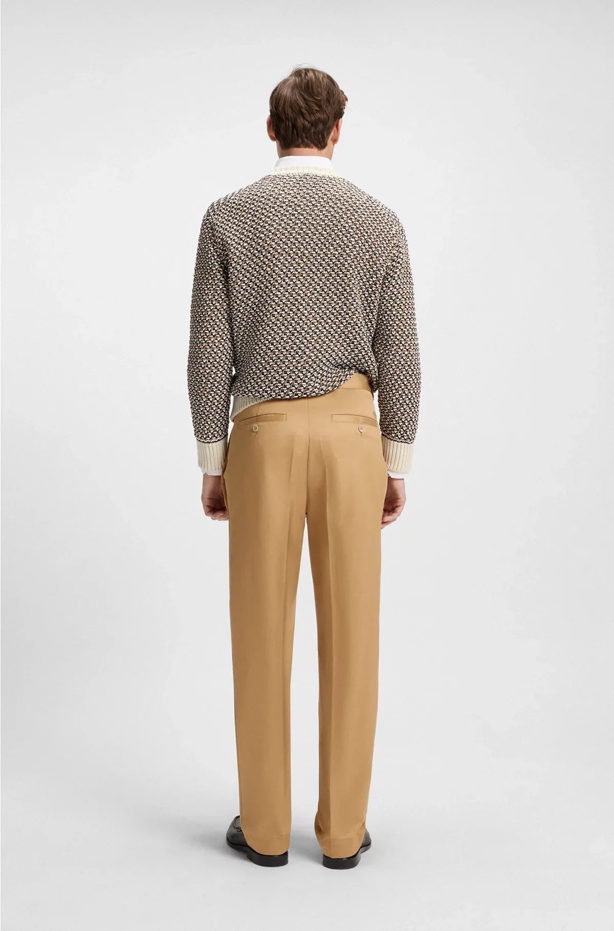 RELAXED-FIT TROUSERS IN COTTON TWILL