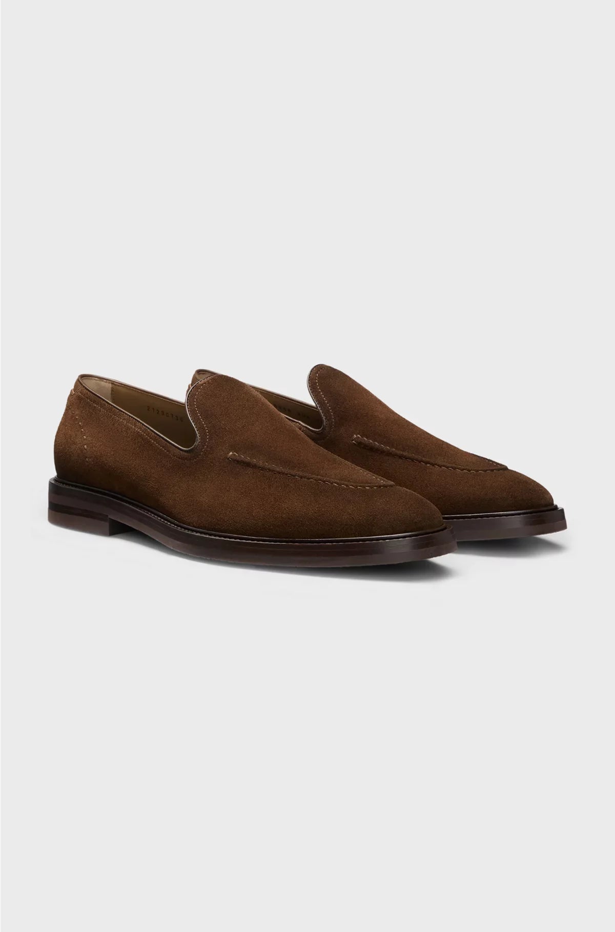 MOCASSINI IN SUEDE CON PROFILI IN PELLE