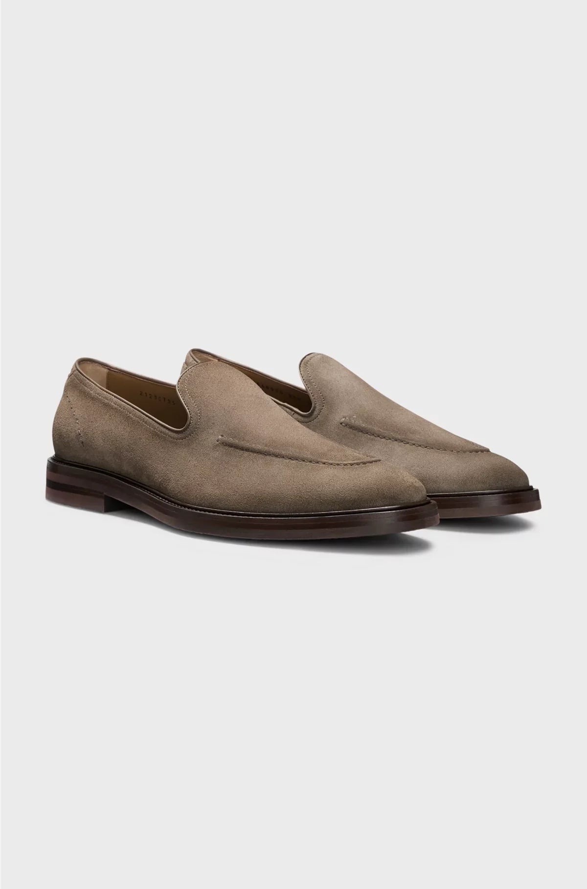 MOCASSINI IN SUEDE CON PROFILI IN PELLE
