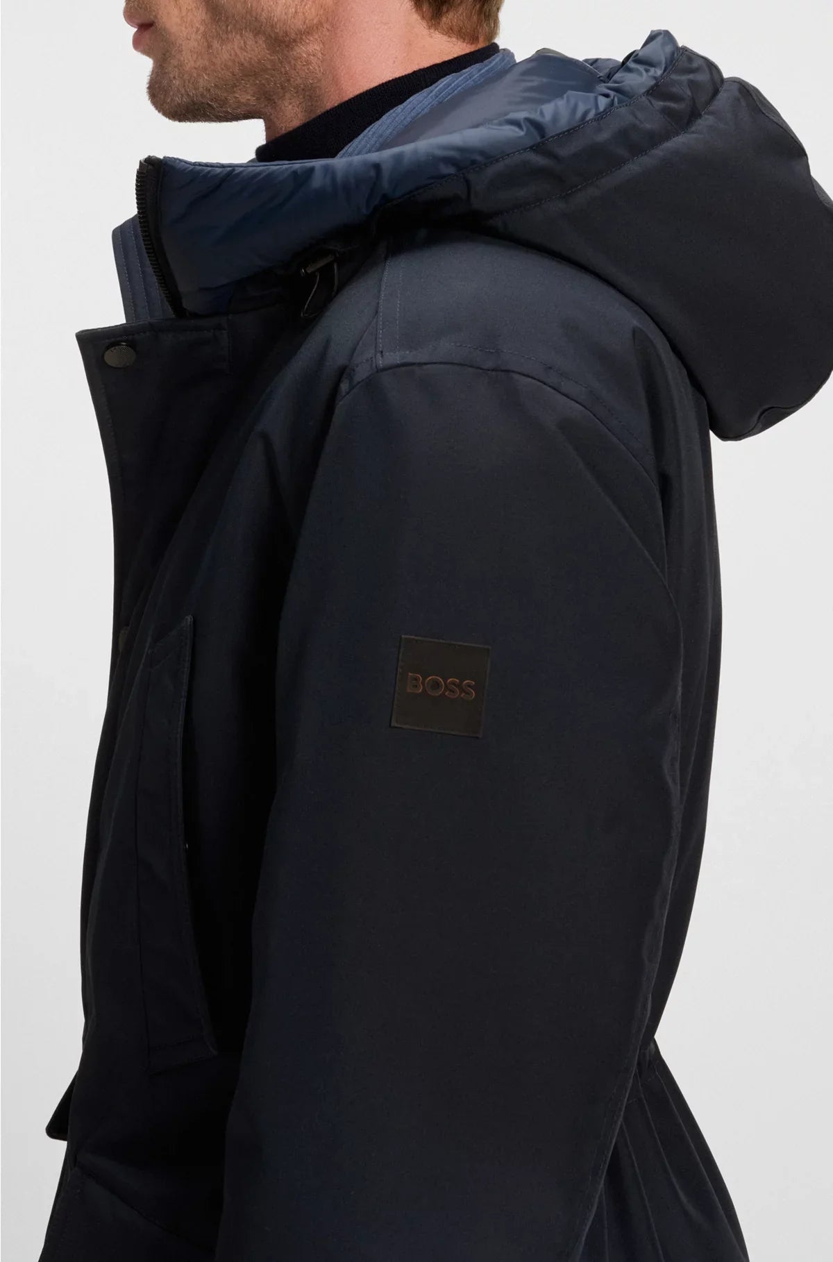 WATER-REPELLENT JACKET WITH CONTRASTING TRIMS