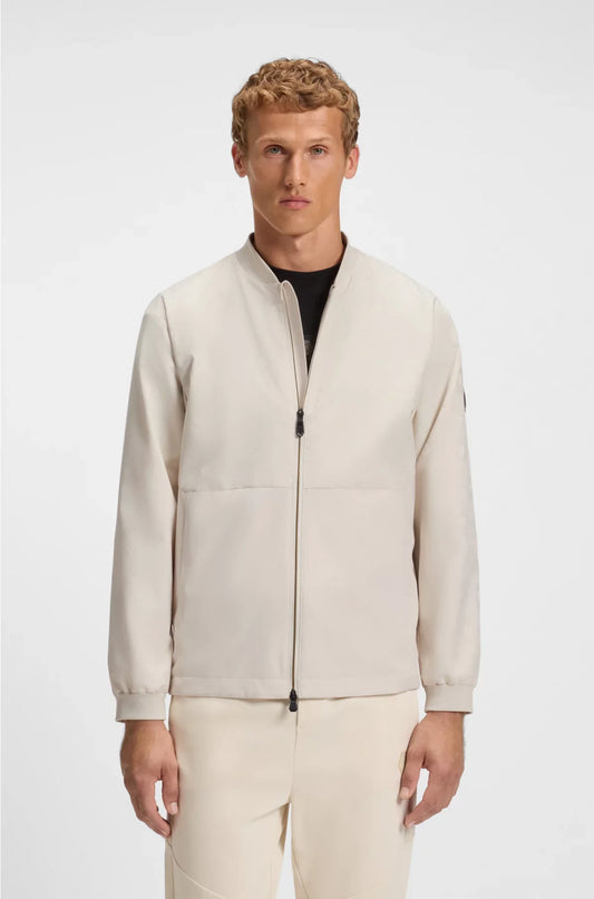 BOMBER IDROREPELLENTE CON MONOGRAMMA B DOPPIO JACQUARD