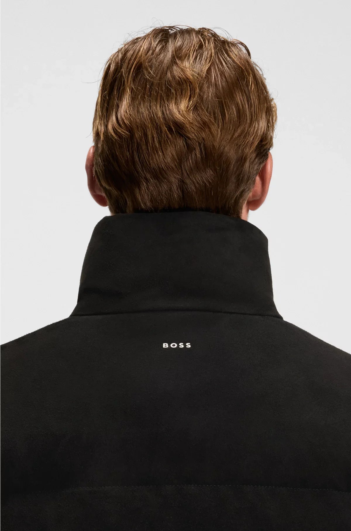 RELAXED-FIT JACKET IN WATERPROOF SUEDE
