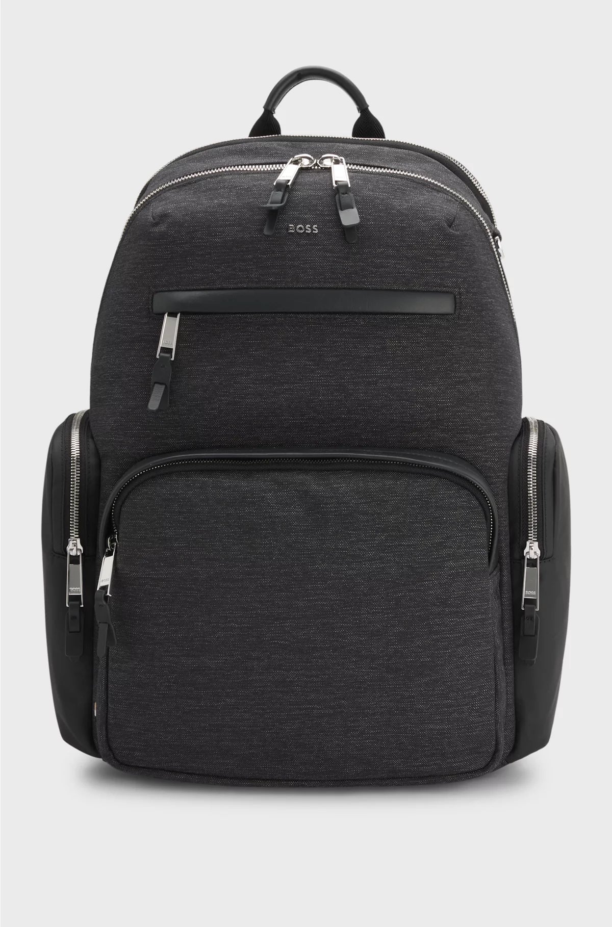 ZAINO CON TASCHE LATERALI A CONTRASTO