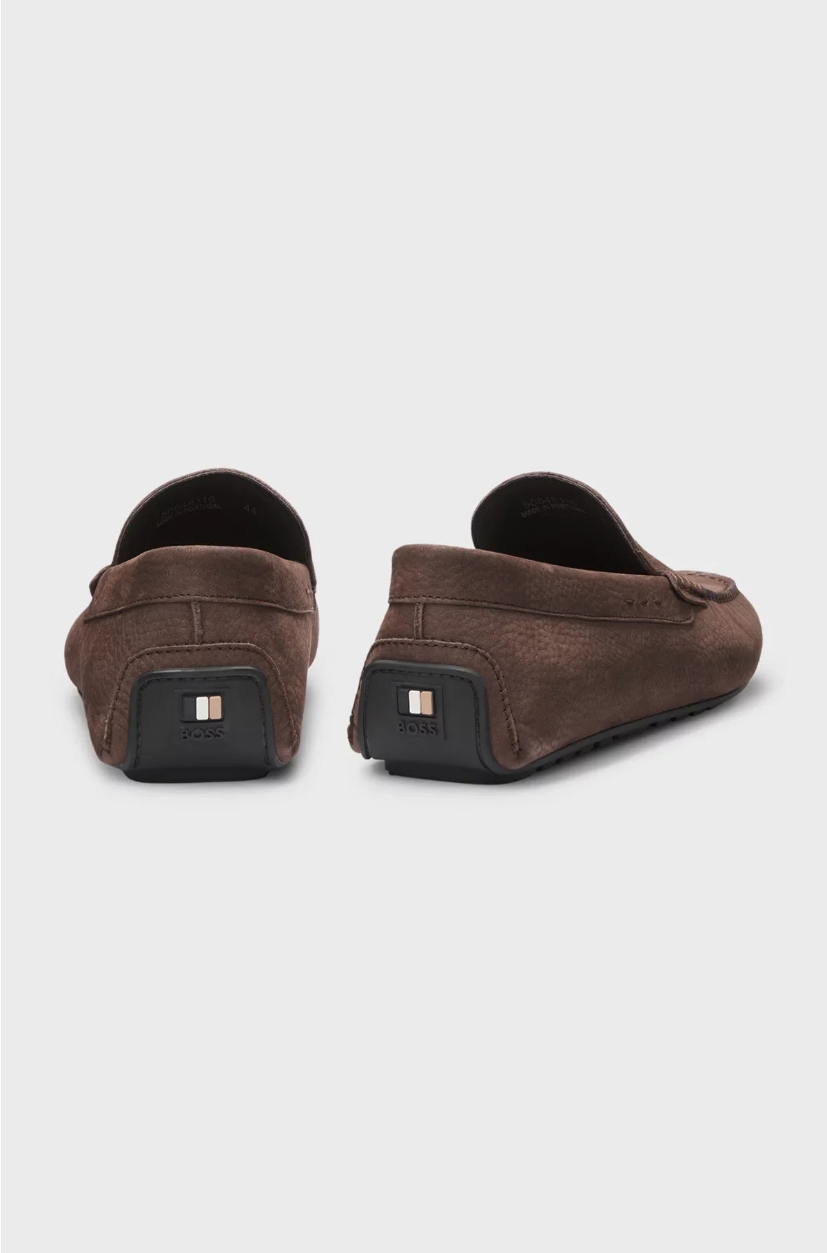 NUBUCK-LEATHER LOAFERS WITH DRIVER SOLE
