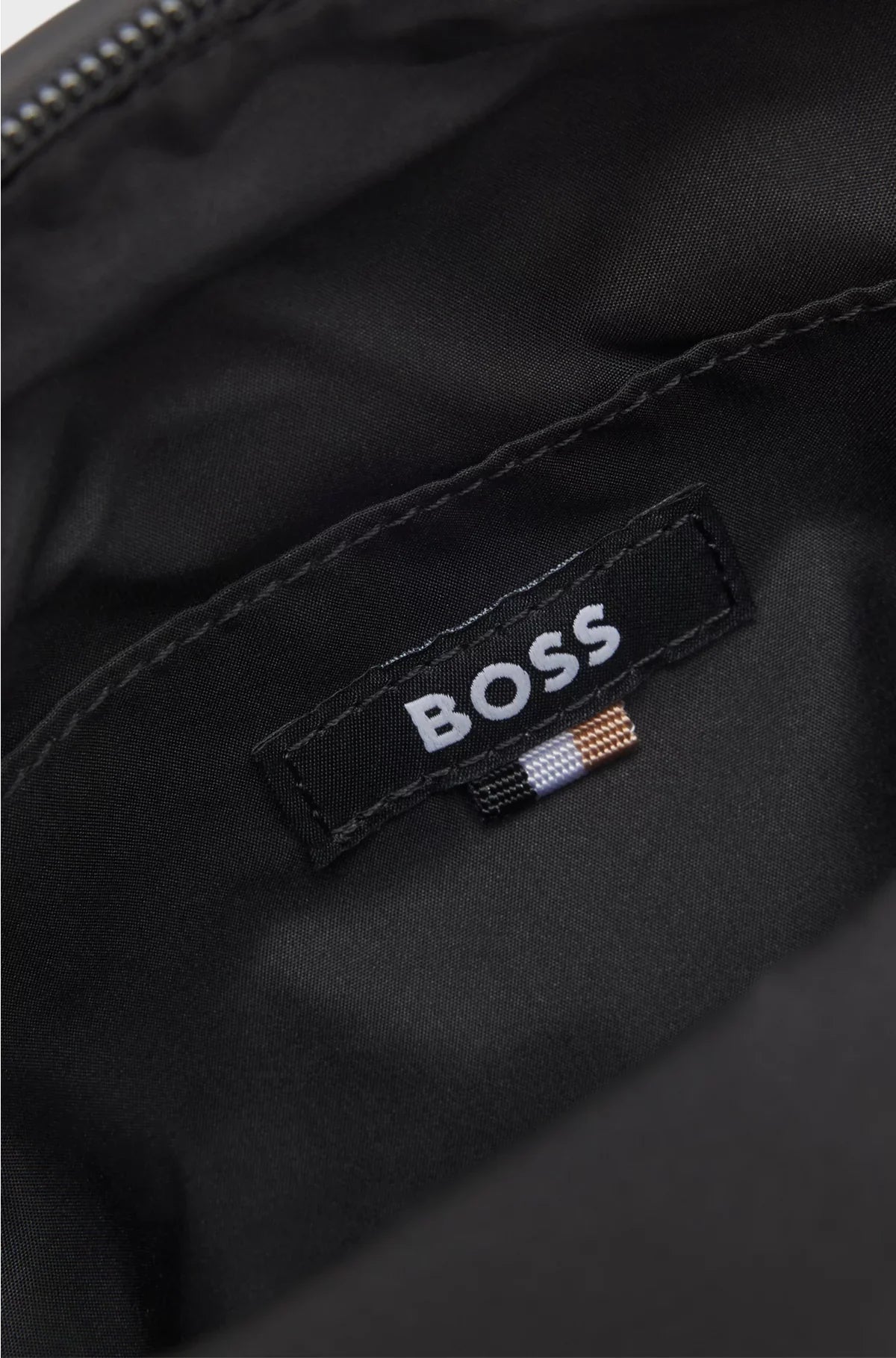 COATED FABRIC REPORTER BAG WITH LOGO PATCH
