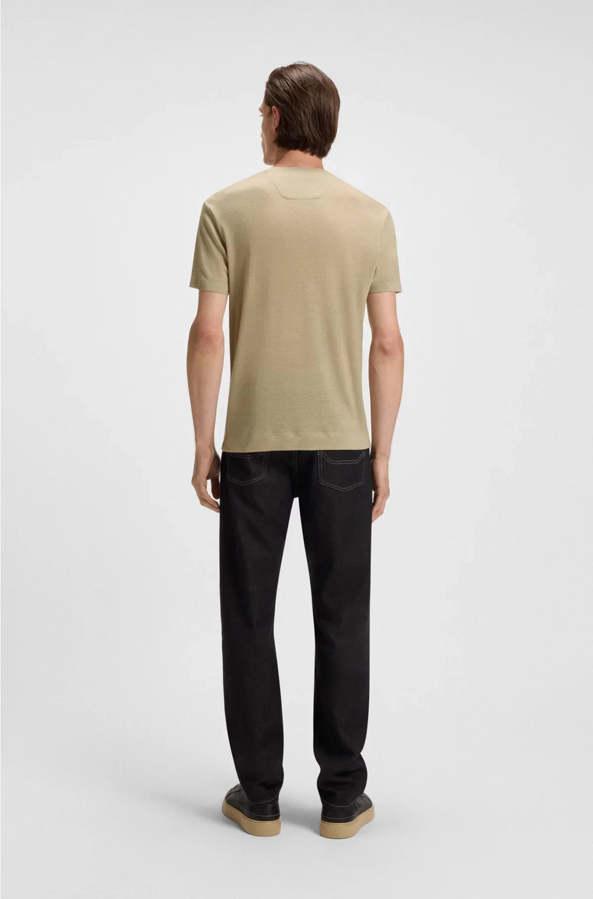 T-SHIRT CON LOGO IN NABUK