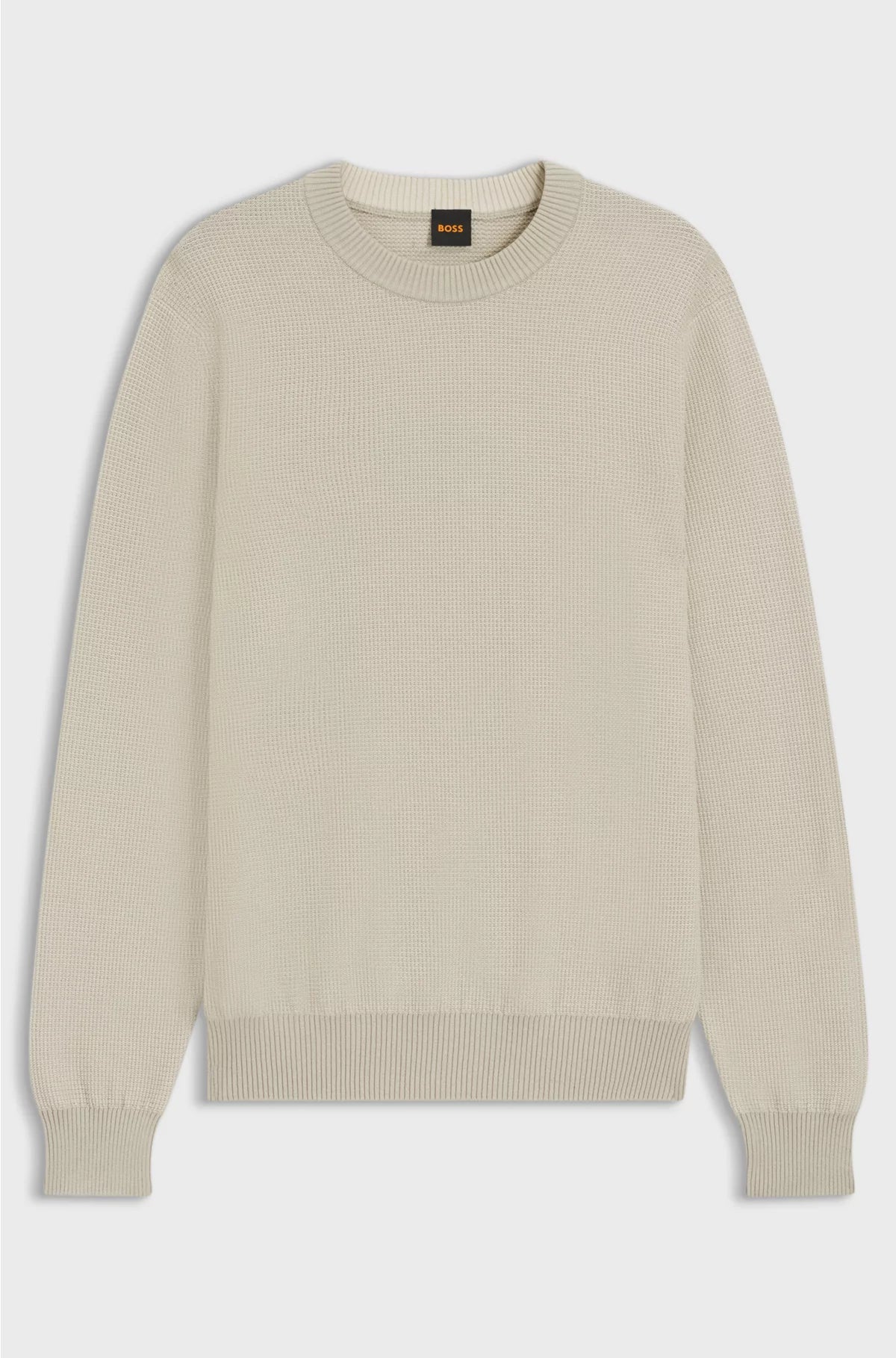 COTTON-BLEND SWEATER WITH TWO-TONE STRUCTURE