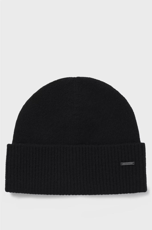 BERRETTO IN CASHMERE CON LOGO