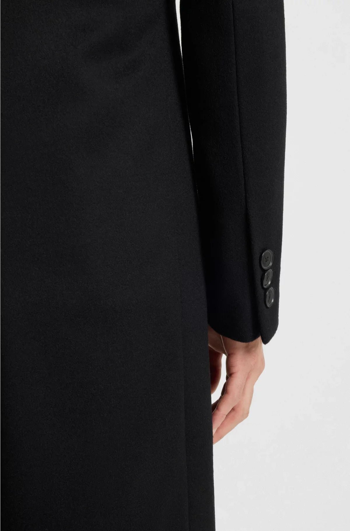 SLIM-FIT COAT IN WOOL AND CASHMERE