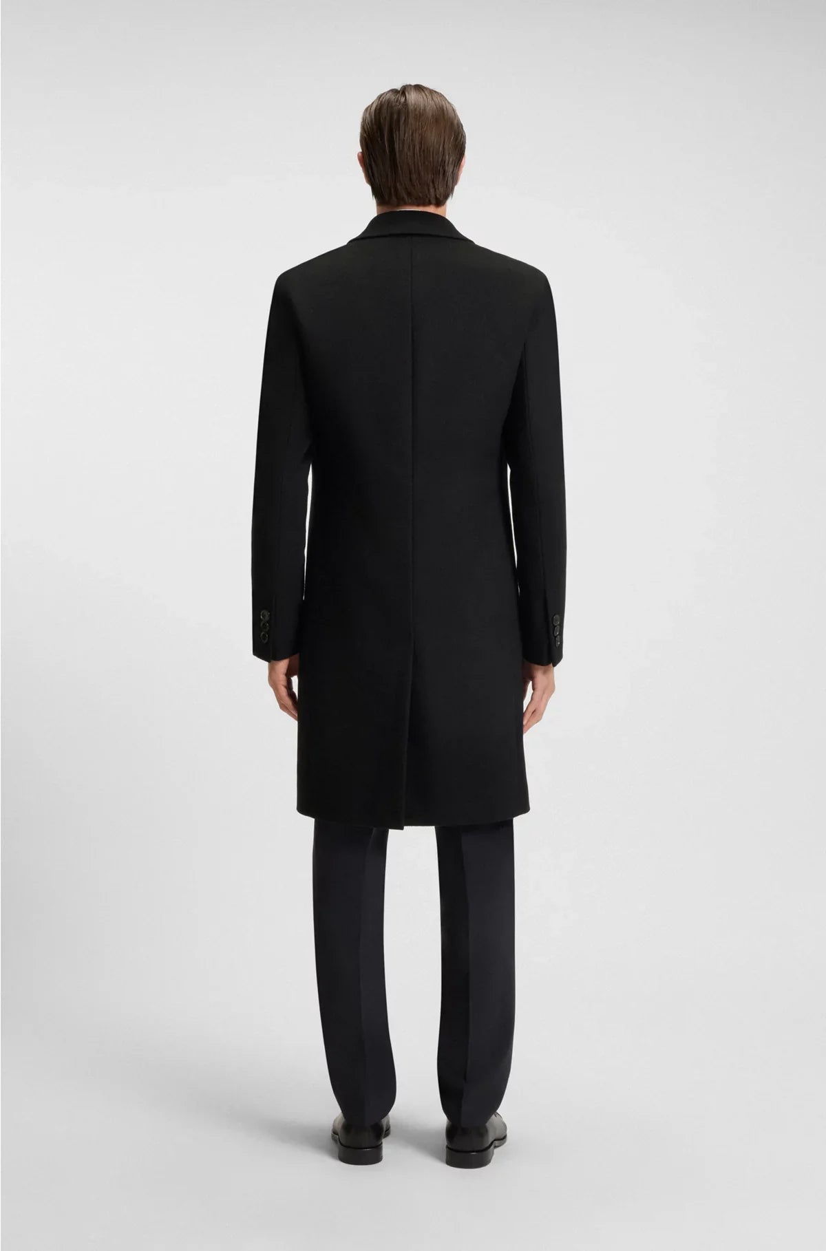 SLIM-FIT COAT IN WOOL AND CASHMERE