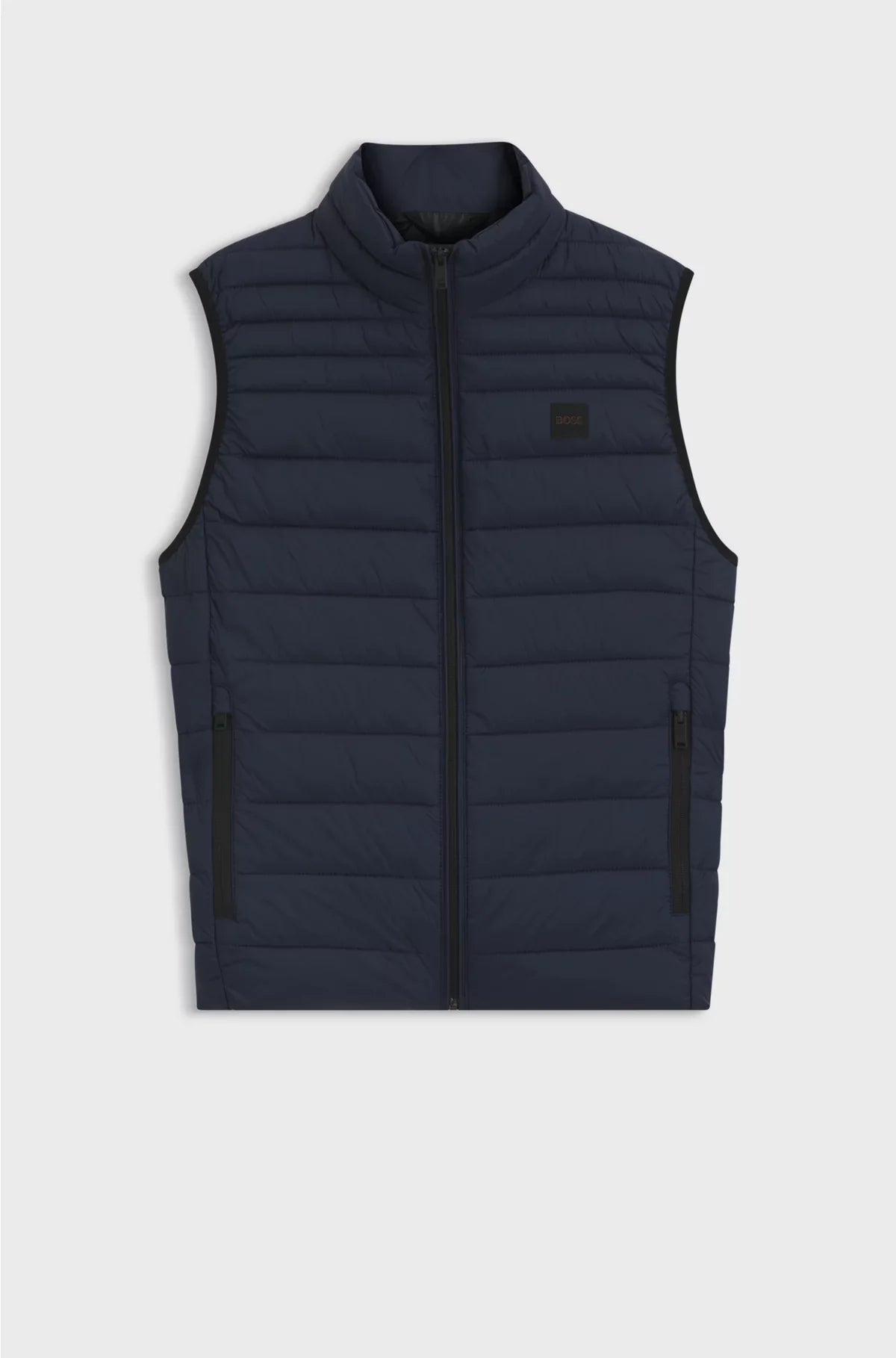 PACKABLE SLIM-FIT GILET WITH WATER-REPELLENT MIXED QUILTING