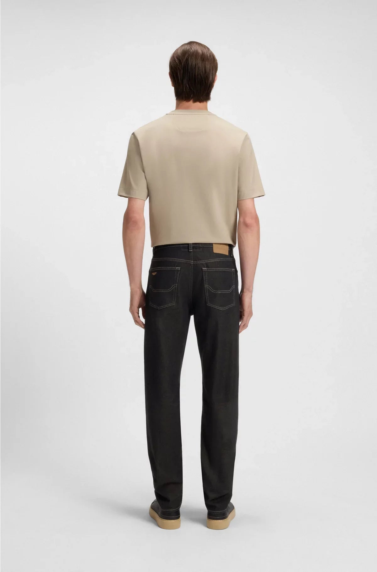 JEANS WITH ALUMINIUM OVERDYE