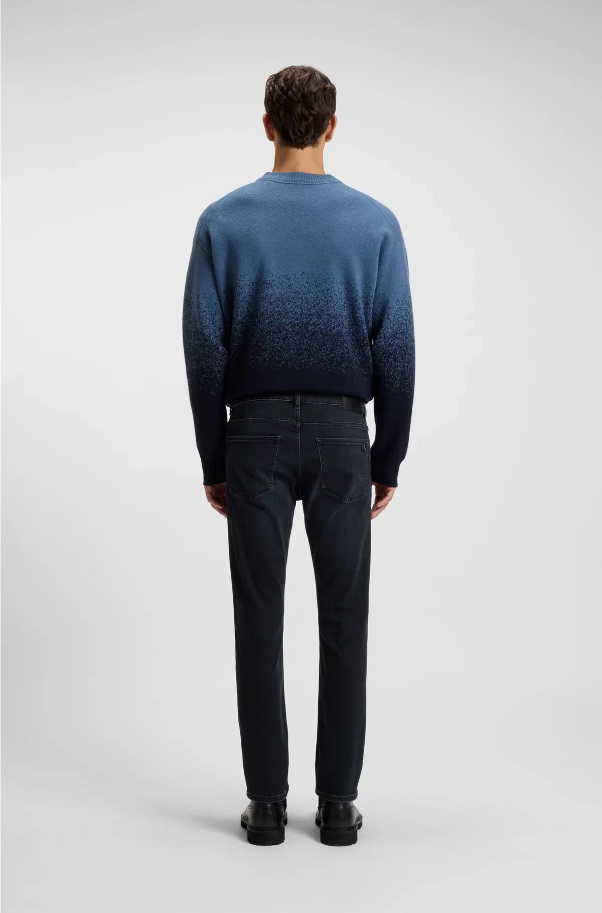 DELAWARE SLIM-FIT JEANS IN BLUE-BLACK SOFT-MOTION DENIM