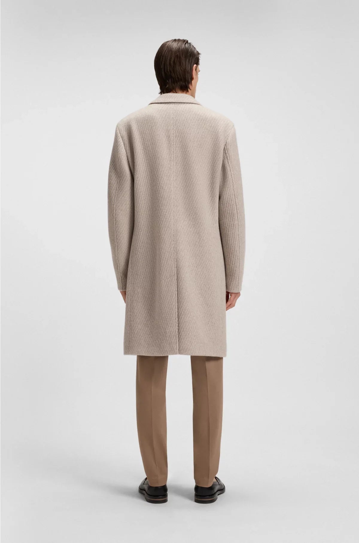 FORMAL COAT IN CASHMERE AND VIRGIN WOOL