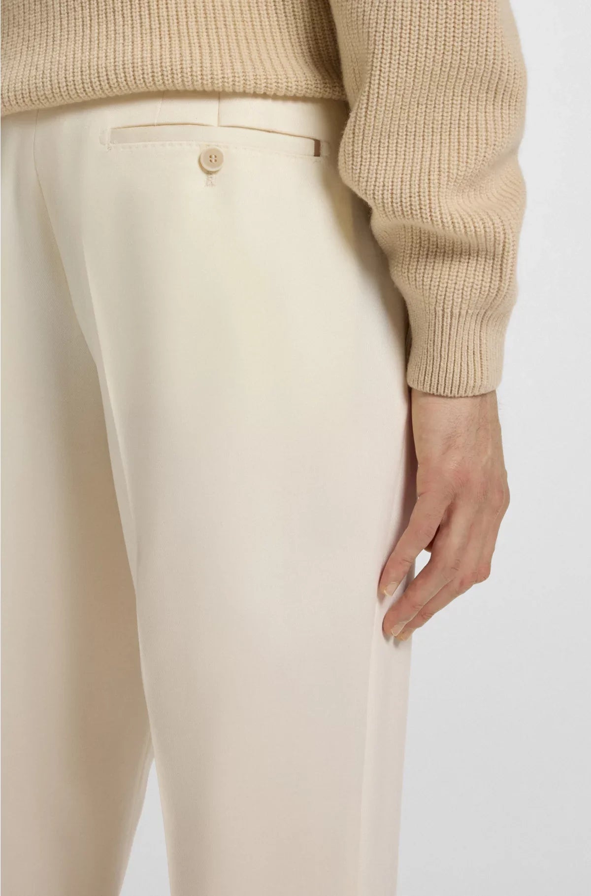 FORMAL TROUSERS INMICRO-PATTERNED VIRGIN WOOL